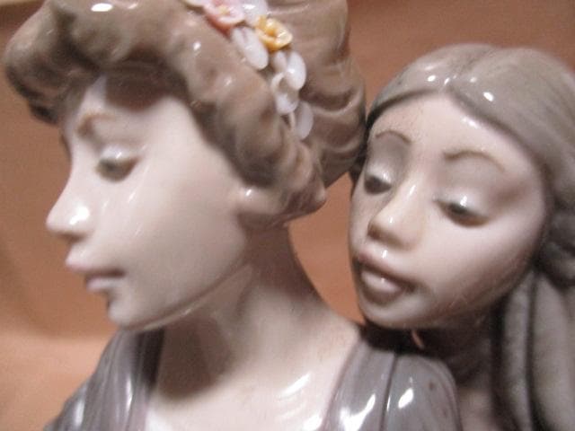 リアドロ　花籠持つ二人の少女　A59-1M　２４１８