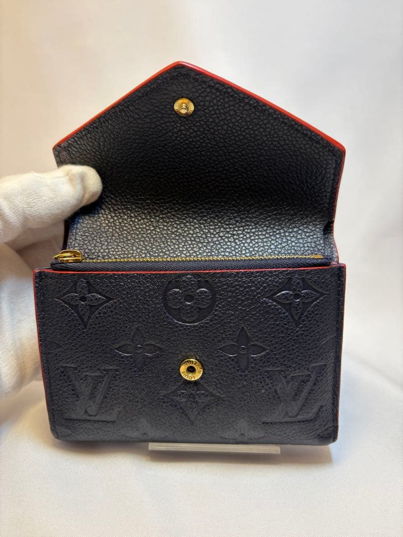 ルイヴィトンモノグラムアンプラント ポルトフォイユ ゾエ 三つ折り財布 RFID