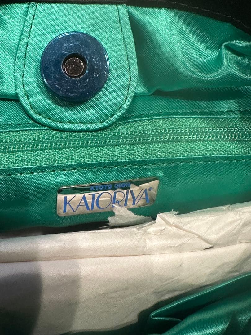 KATORIYA 総ビーズ刺繍 花柄 ハンドバッグ　セット