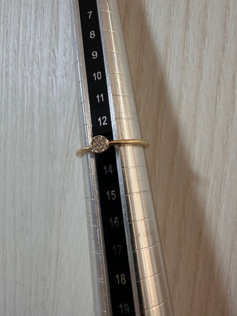 専用ページ‼️ageteアガット K10 13号　ダイヤモンド　リング