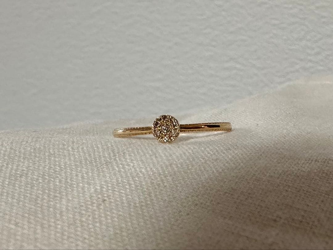 専用ページ‼️ageteアガット K10 13号　ダイヤモンド　リング