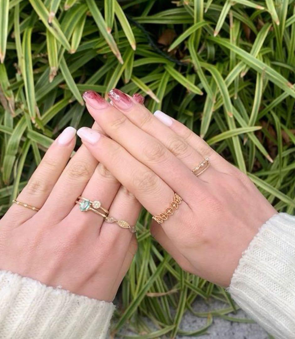 専用ページ‼️ageteアガット K10 13号　ダイヤモンド　リング