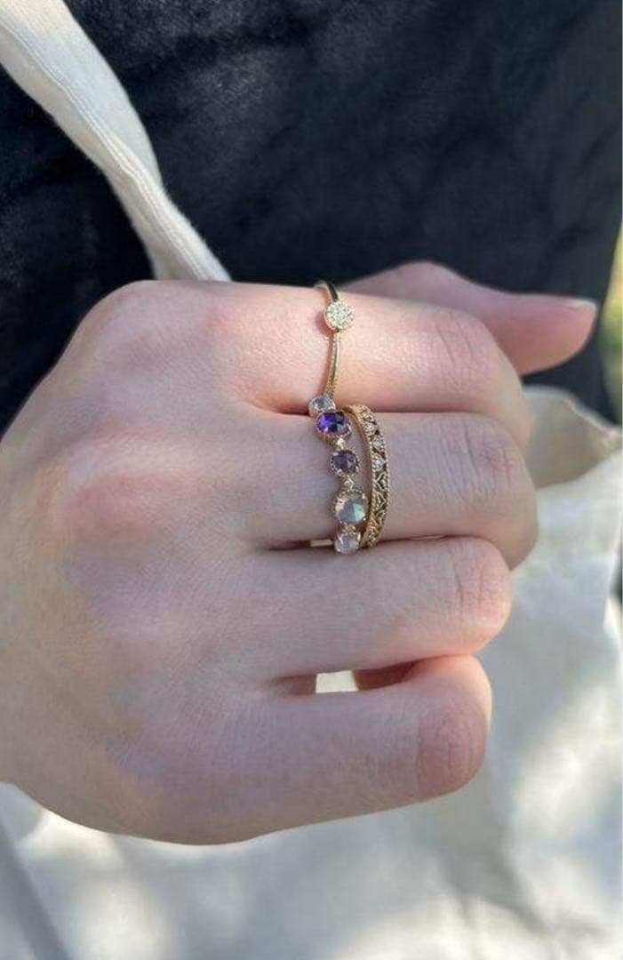 専用ページ‼️ageteアガット K10 13号　ダイヤモンド　リング