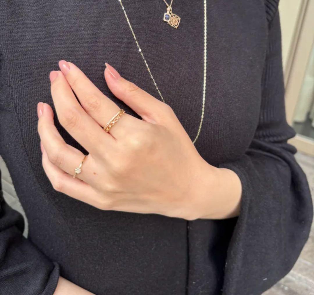 専用ページ‼️ageteアガット K10 13号　ダイヤモンド　リング