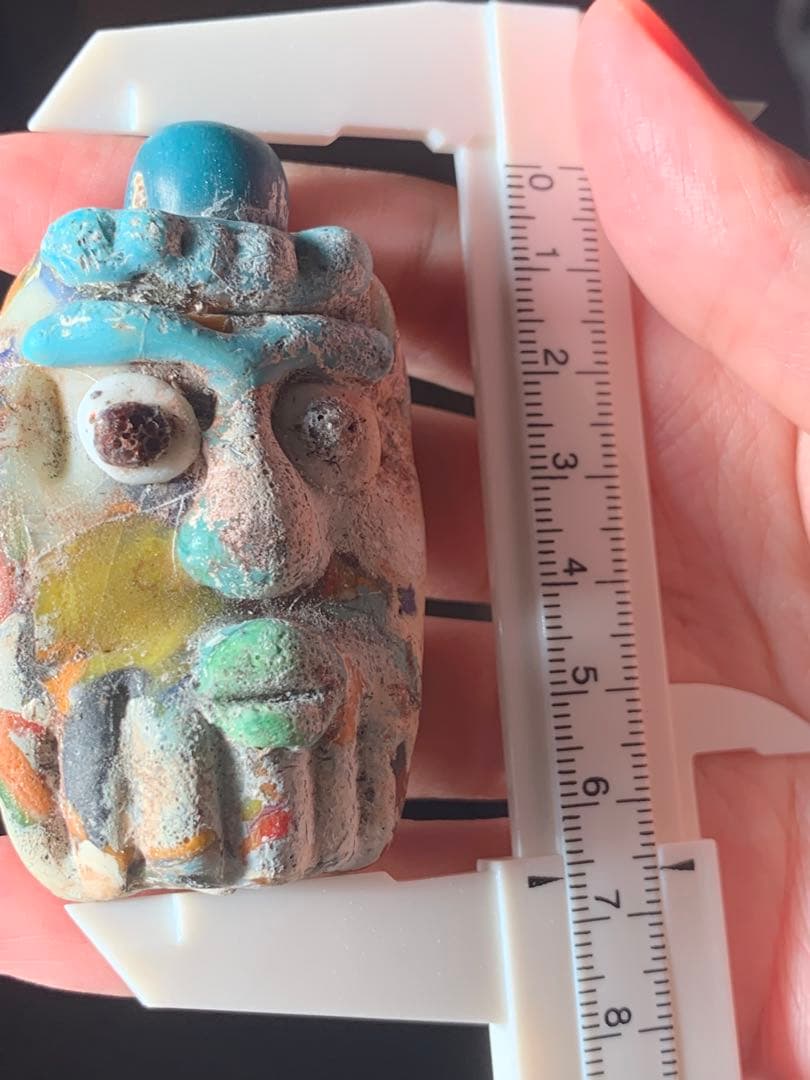 紀元前1500年頃フェニキアビーズ ローマンガラス とんぼ玉 出土品 根付