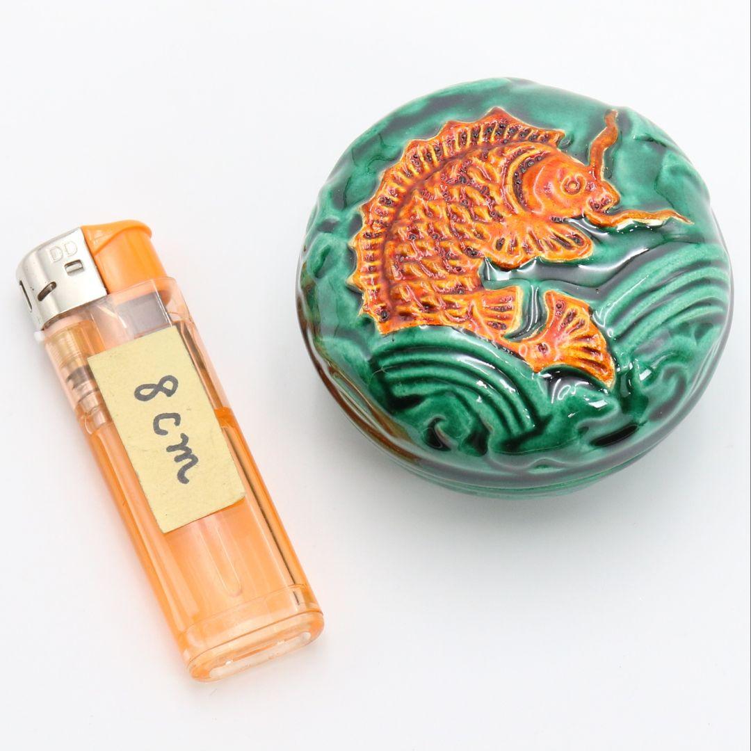 山本一如作 青交趾荒磯香合 茶道具 共箱共布 AT353 TC1 - メルカリ