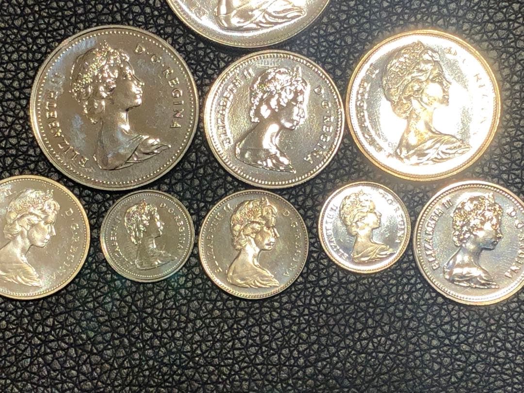 【美品】カナダドル　セント　銀貨　アンティーク