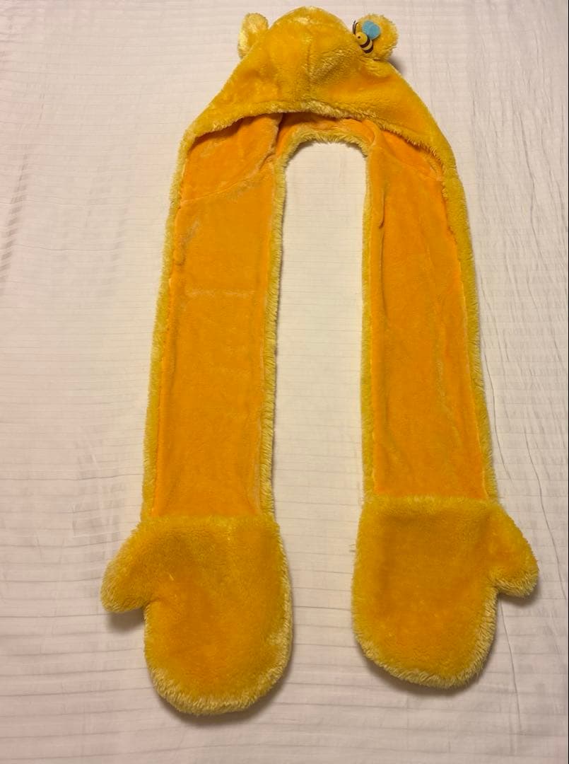 レア ディズニーリゾート プーさん マフラー ファーキャップ - メルカリ