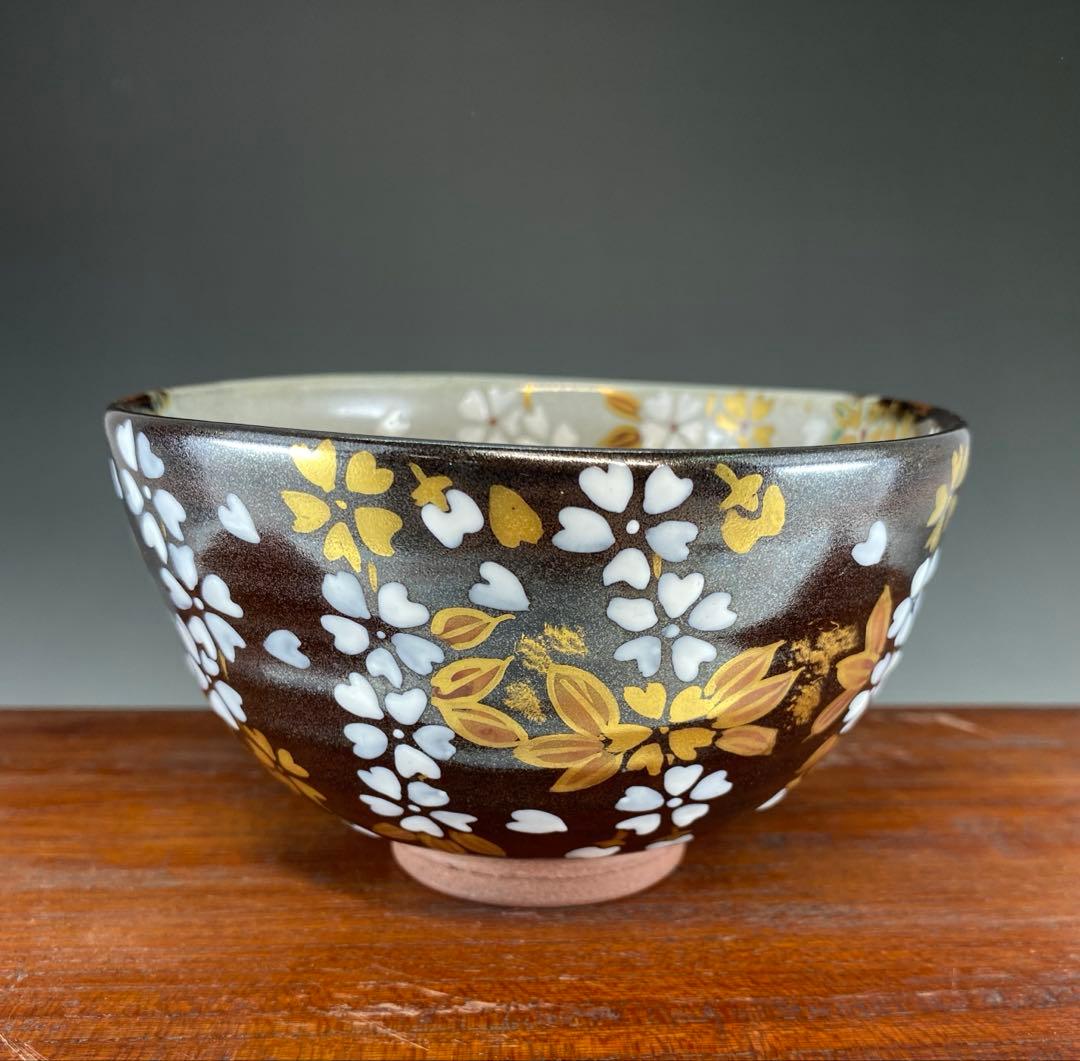 茶道具 桜茶碗 宮川香せつ 茶碗 桜 共箱 茶道具】宮川香せつ造 桜