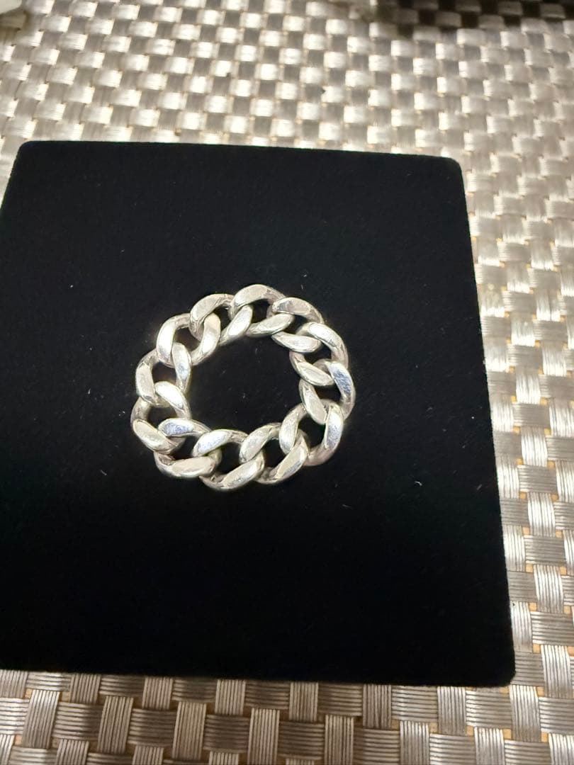 【 RATS 】CHAIN RING SILVER WITH DIAMOND