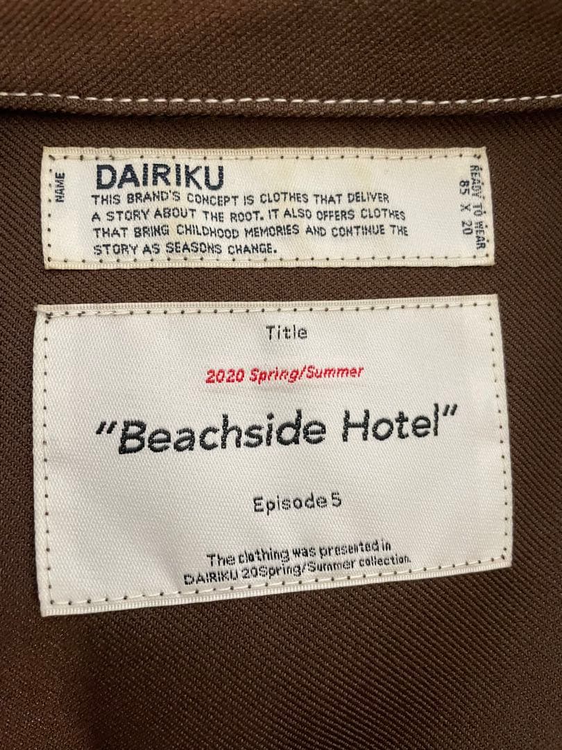 ジャケット・アウター DAIRIKU 20SS Regular Polyester Jacket