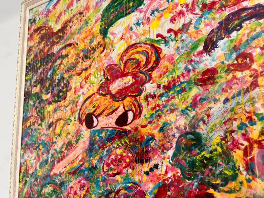 今だけ　ロッカクアヤコのシルクスクリーン「Untitled」　額装