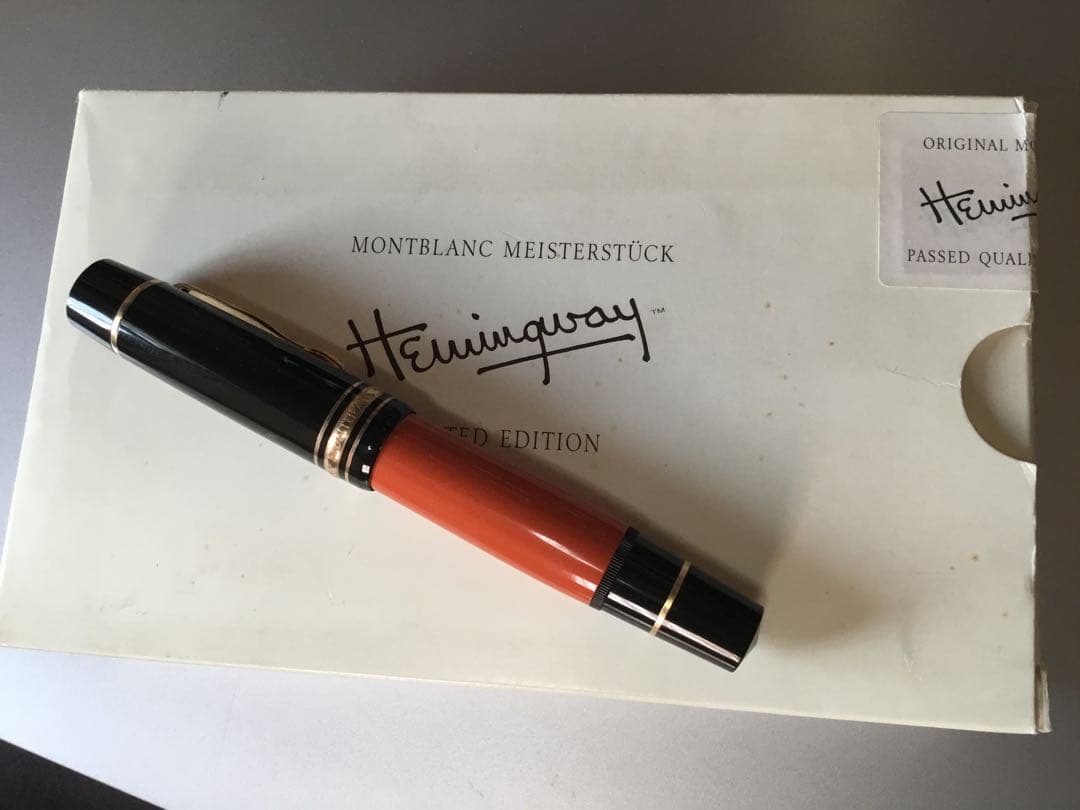 レア 送料込み】モンブラン 万年筆ヘミングウェイ作家シリーズ 1992年