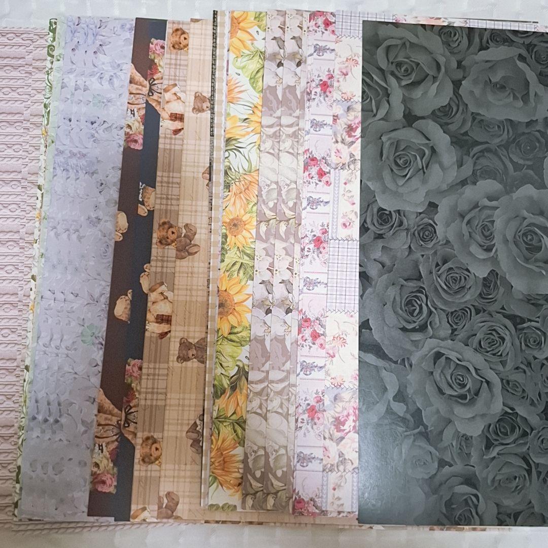 デザインペーパー まとめ売り 1000枚以上 コラージュ 素材 ハンドメイド