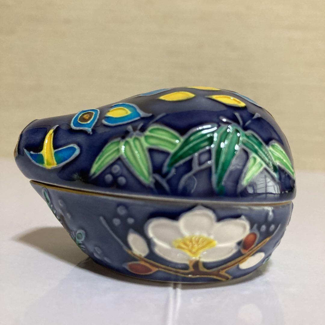 茶道具 山本一如 干支香合 いのしし