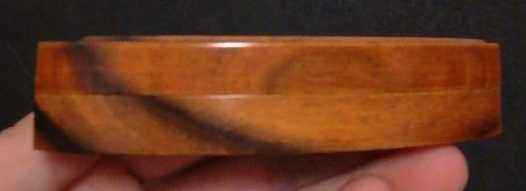 鈴木松栄三代 加州漆芸 黒柿 蔦蒔絵 扇面 香合 共布 栞付 茶道具