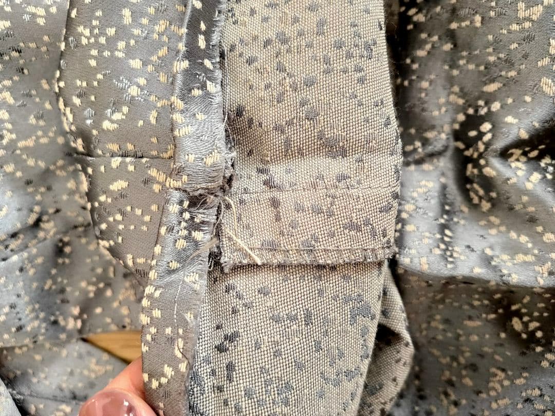 七五三 男の子用袴 三角紋様 ネイビー(青、紺)とグレー