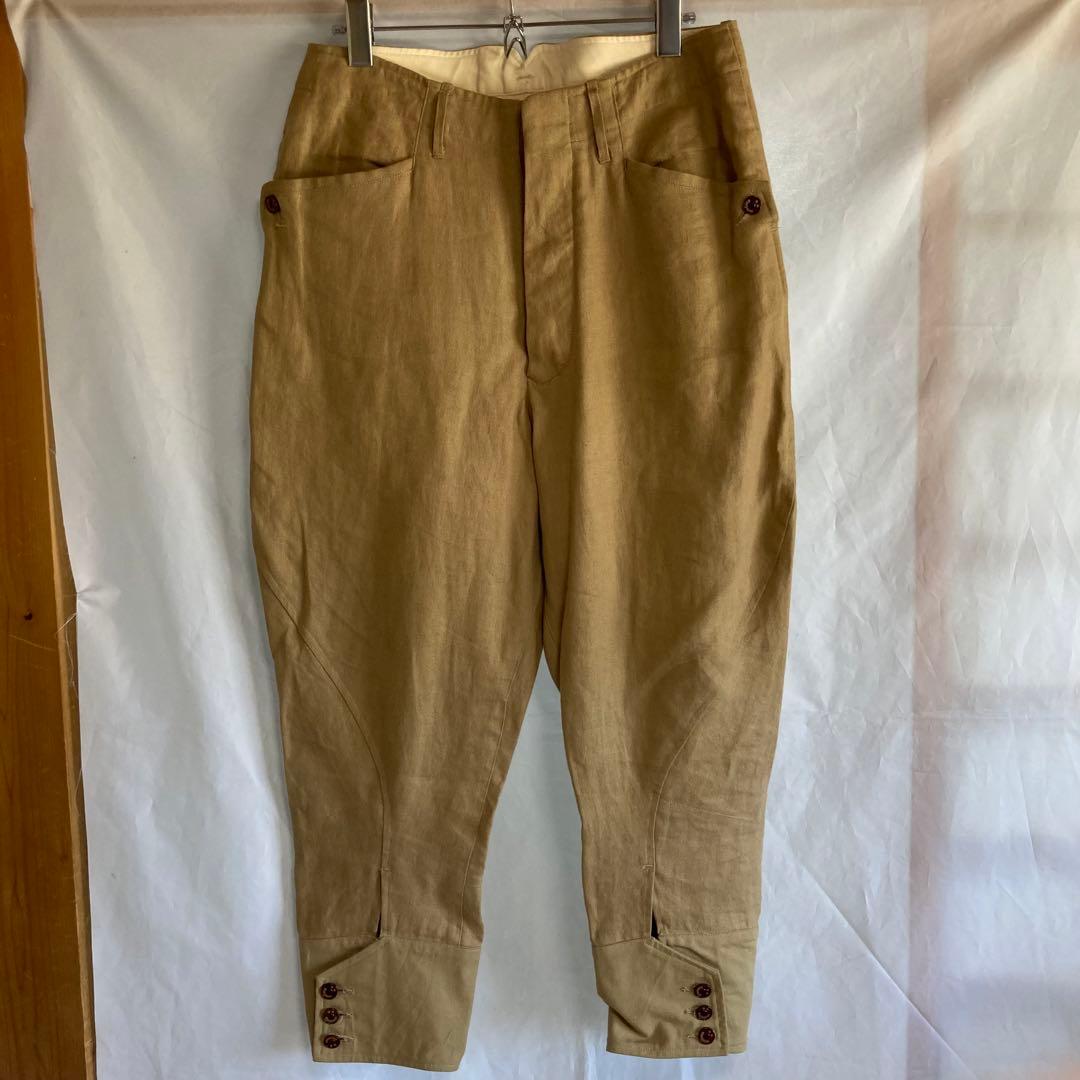 HAVERSACK H.S Equipment リネン パンツ サイズ1 HAVERSACK LINEN HERRINGBONE SAROPETTE – Friday