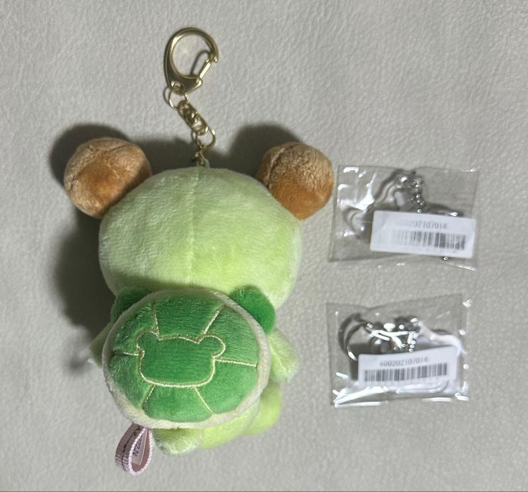 リラックマ のんびりかめ おでかけぬいぐるみキーホルダー