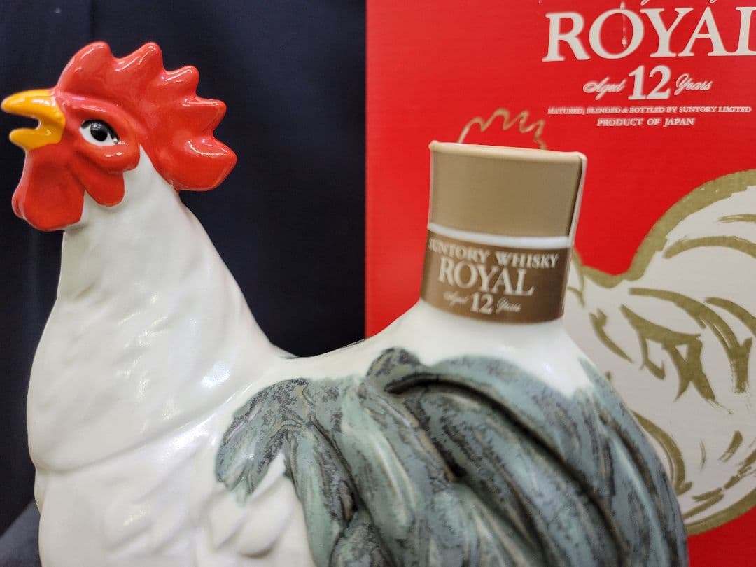 未開栓】サントリー ローヤル 12年 ウイスキー 酉 鶏 鳥 干支ボトル