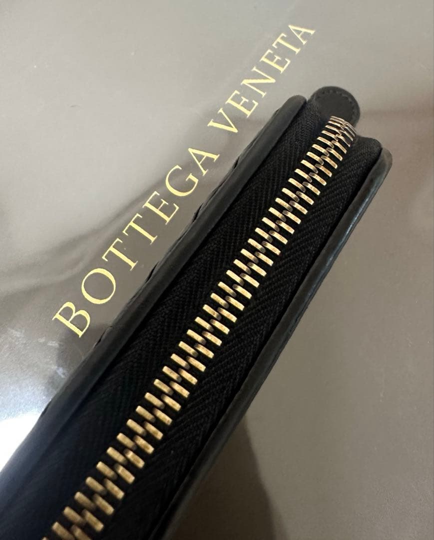 【美品】ボッテガヴェネタ イントレチャートケース/ラム/黒/4️⃣✨✨