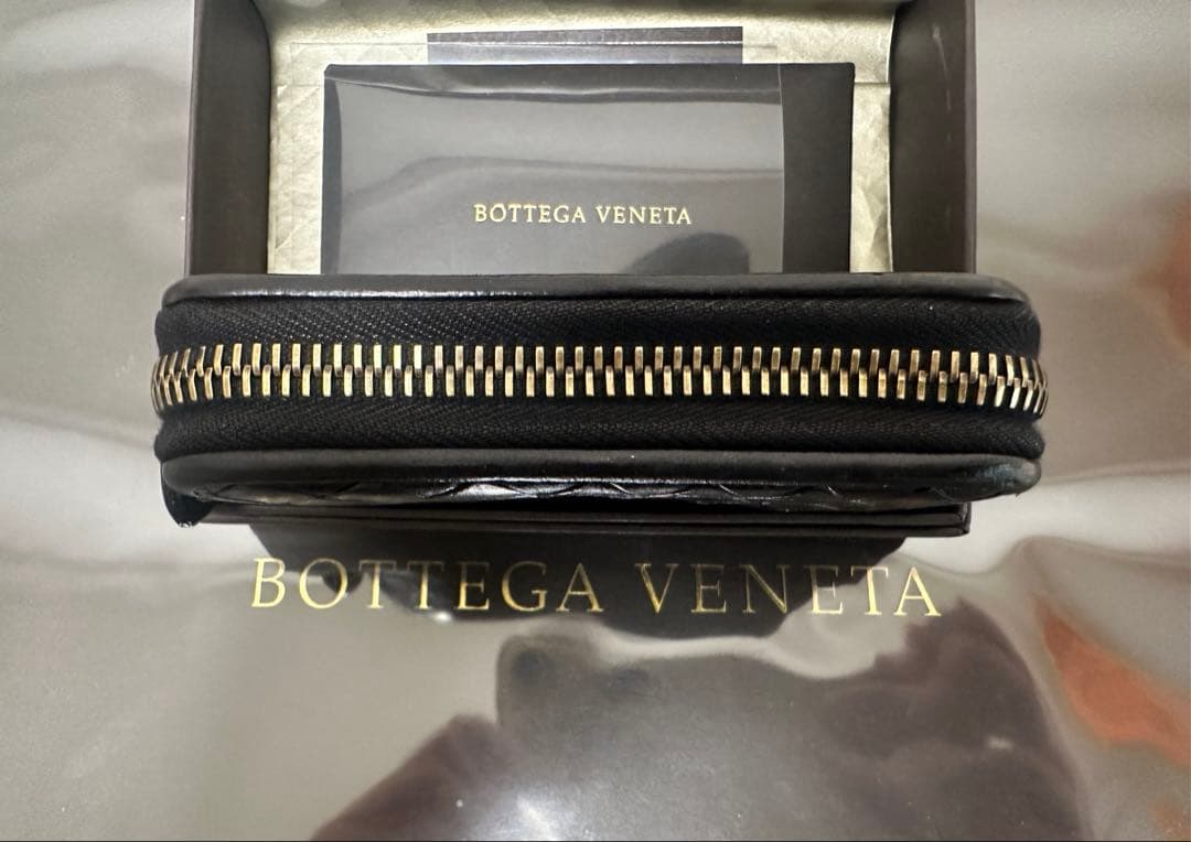 【美品】ボッテガヴェネタ イントレチャートケース/ラム/黒/4️⃣✨✨