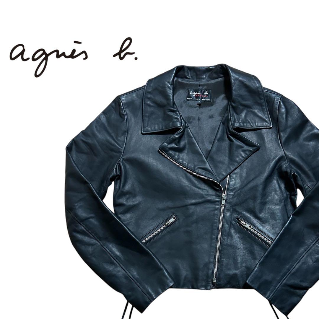 極美品✨アニエスベースペシャル ダブル レザージャケット カウレザー 2 M相当 レザー ライダースジャケット（5302WF21000） | TO B. BY