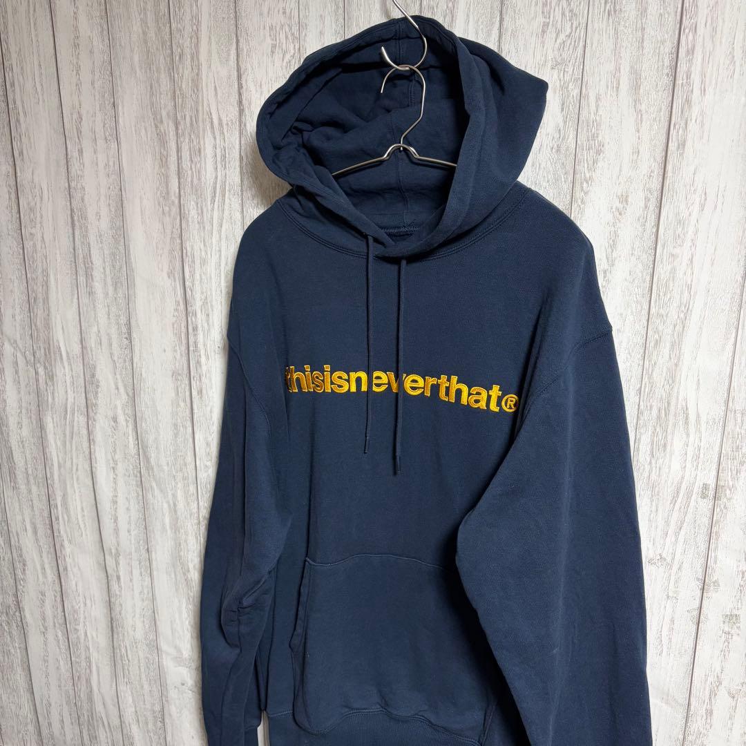 りょうしゅん thisisneverthat 刺繍ロゴ パーカー L