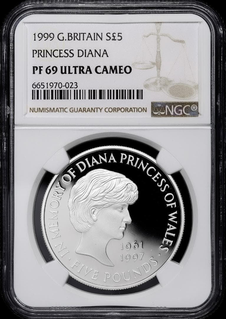 人気【PF69 ウルトラカメオ】 ダイアナ妃追悼記念　銀貨　1999年 人気【PF69 ウルトラカメオ】 ダイアナ妃追悼記念 銀貨 1999年 人気