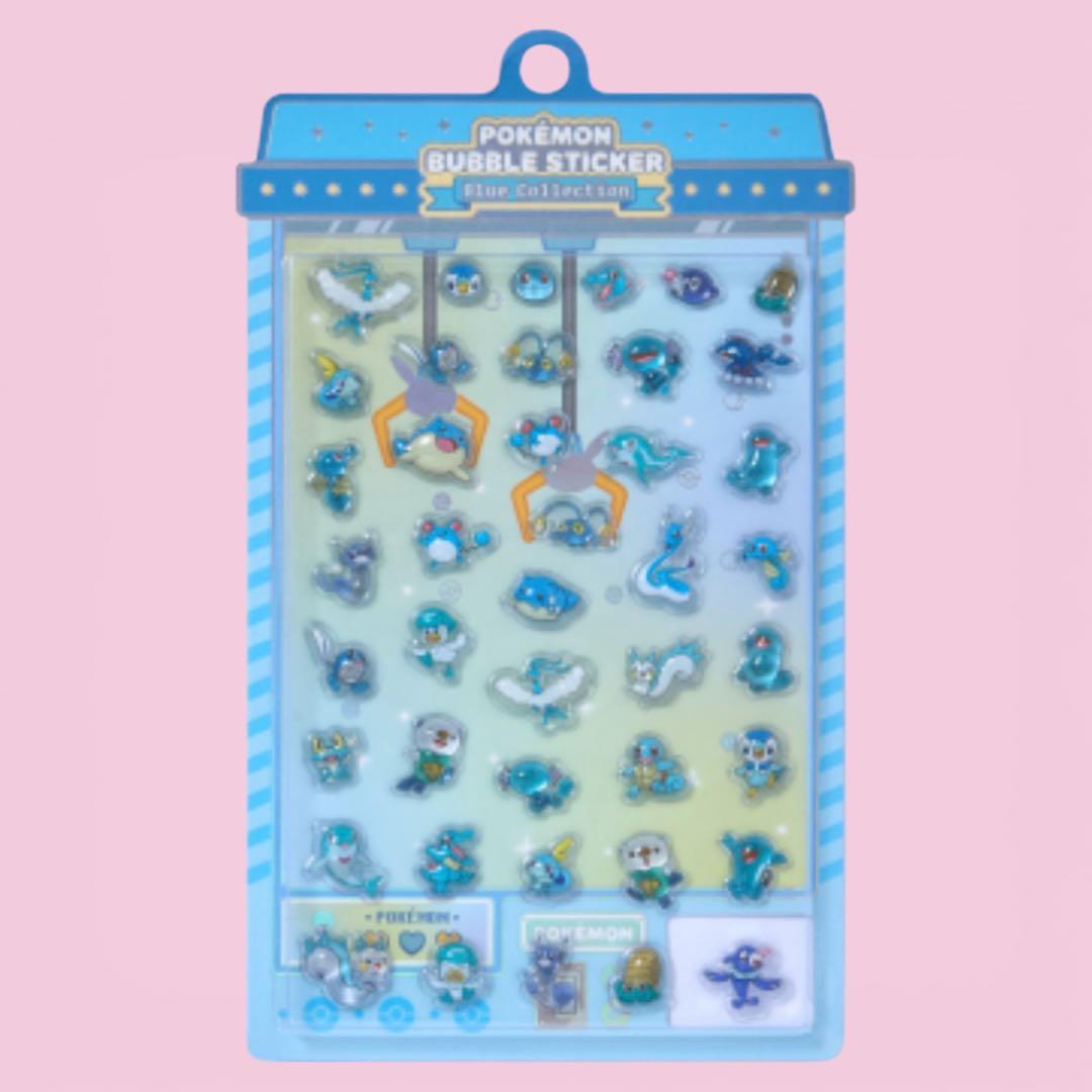 ポケモン バブルステッカー Blue 韓国限定 - メルカリ