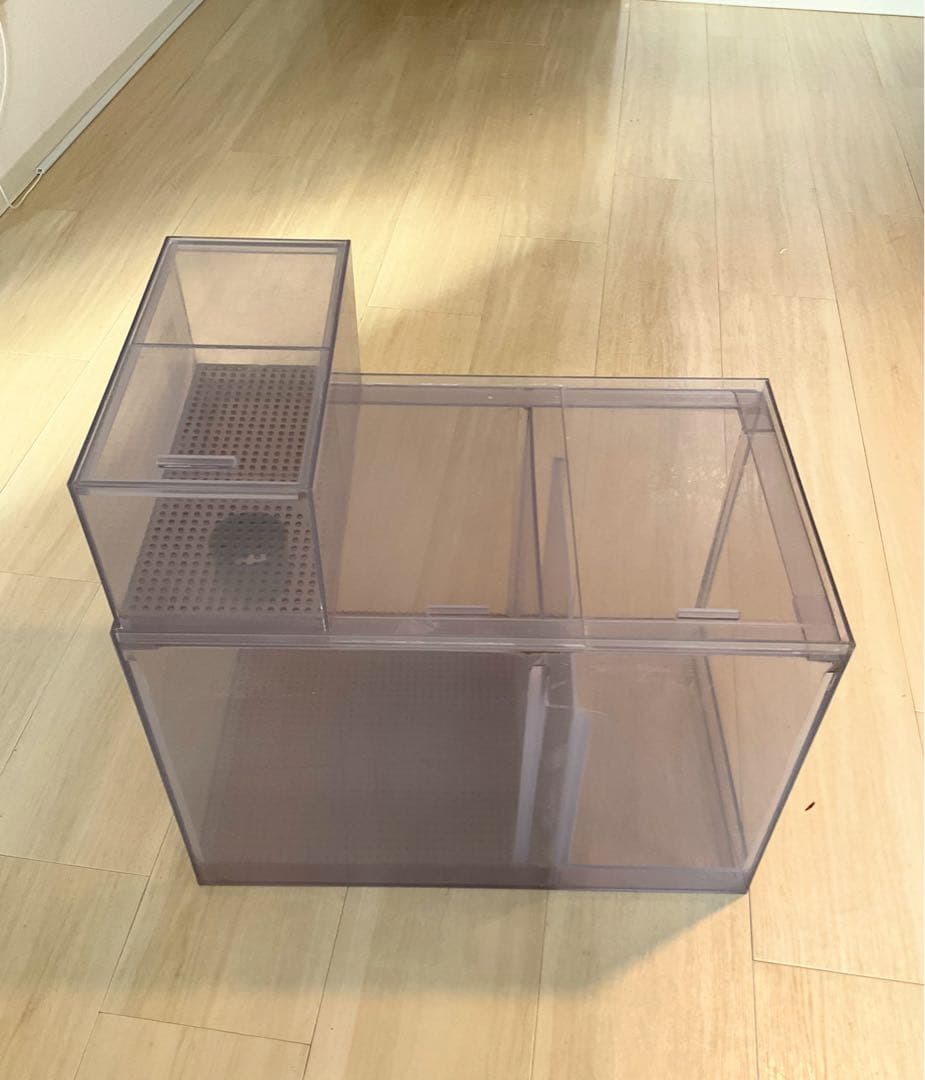 濾過槽 オーバーフロー水槽用 ウールボックス付 ／３層式の特別仕様 Amazon | 三層濾過槽 900×300×高さ300mm ウールボックス付