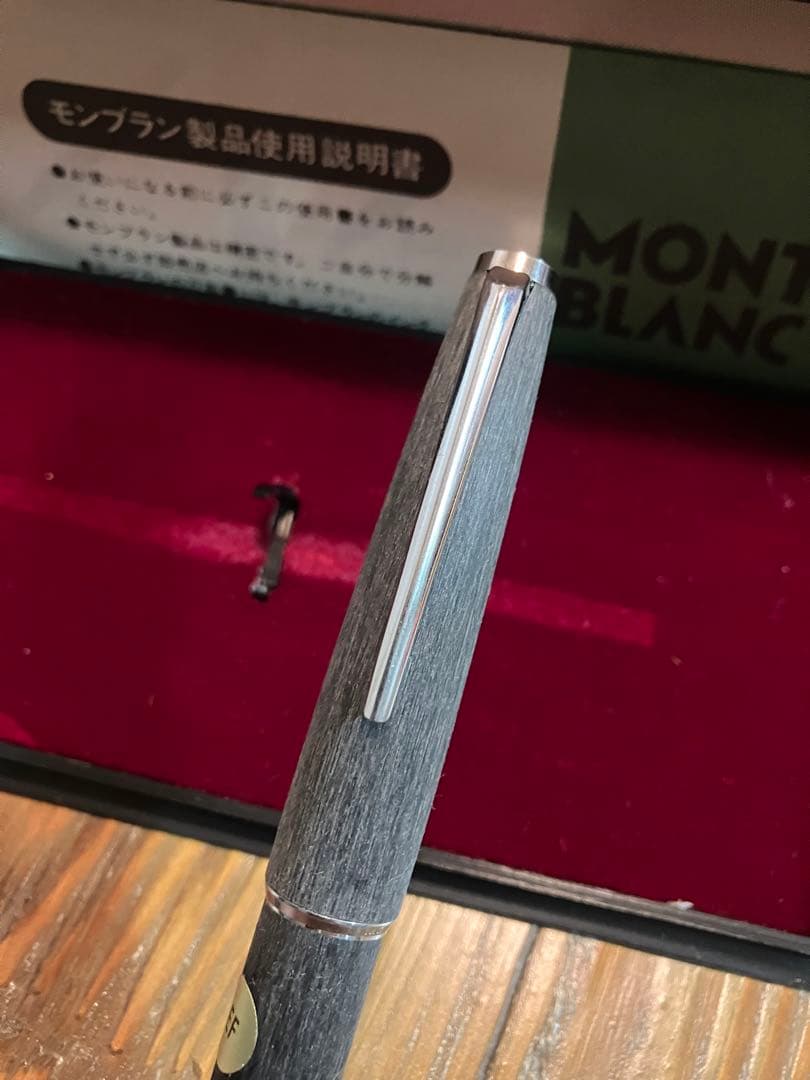 美品　MONTBLANC グレー EF 万年筆　585