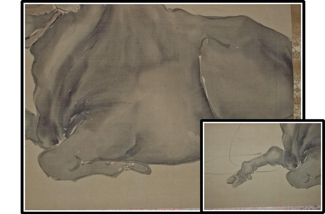 古民家整理品 日本江戸時代肉筆掛け軸そ※激安骨董品X911C16-7 - WWW