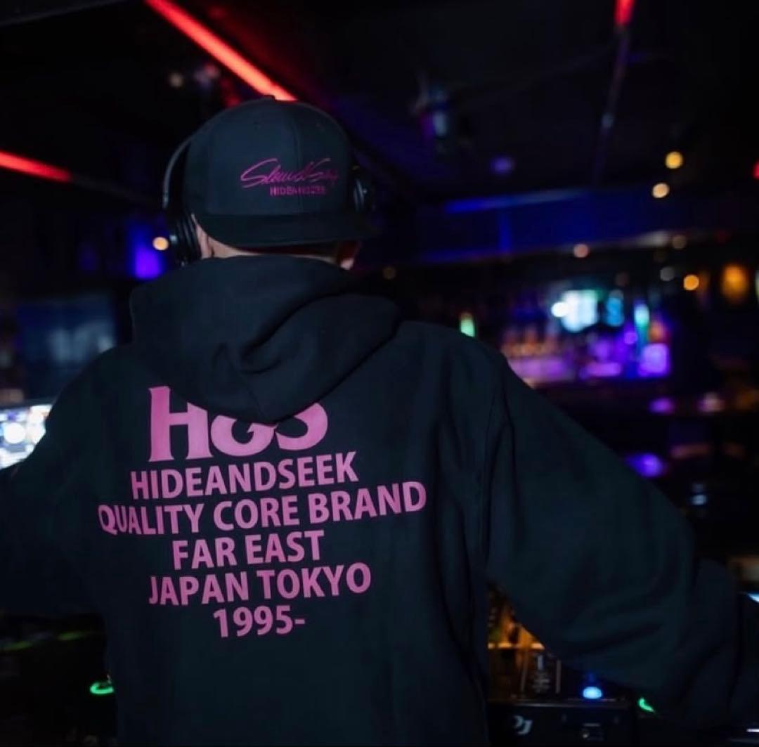 新品　hide and seek パーカー　XL