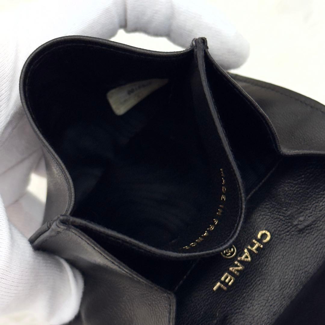 未使用級✨CHANEL シャネル ラムスキン 財布 ケース 小銭入れ