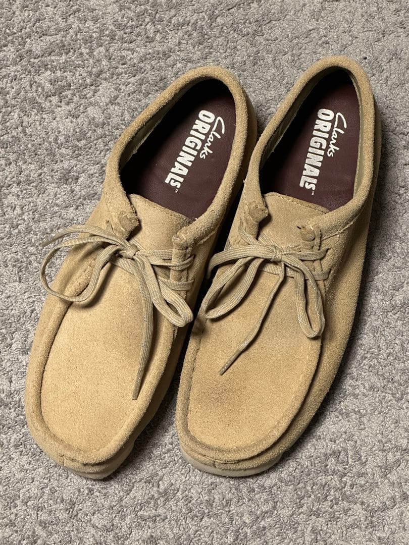 クラークス ワラビー ゴアテックス メイプルスウェード UK6.5 24.5cm