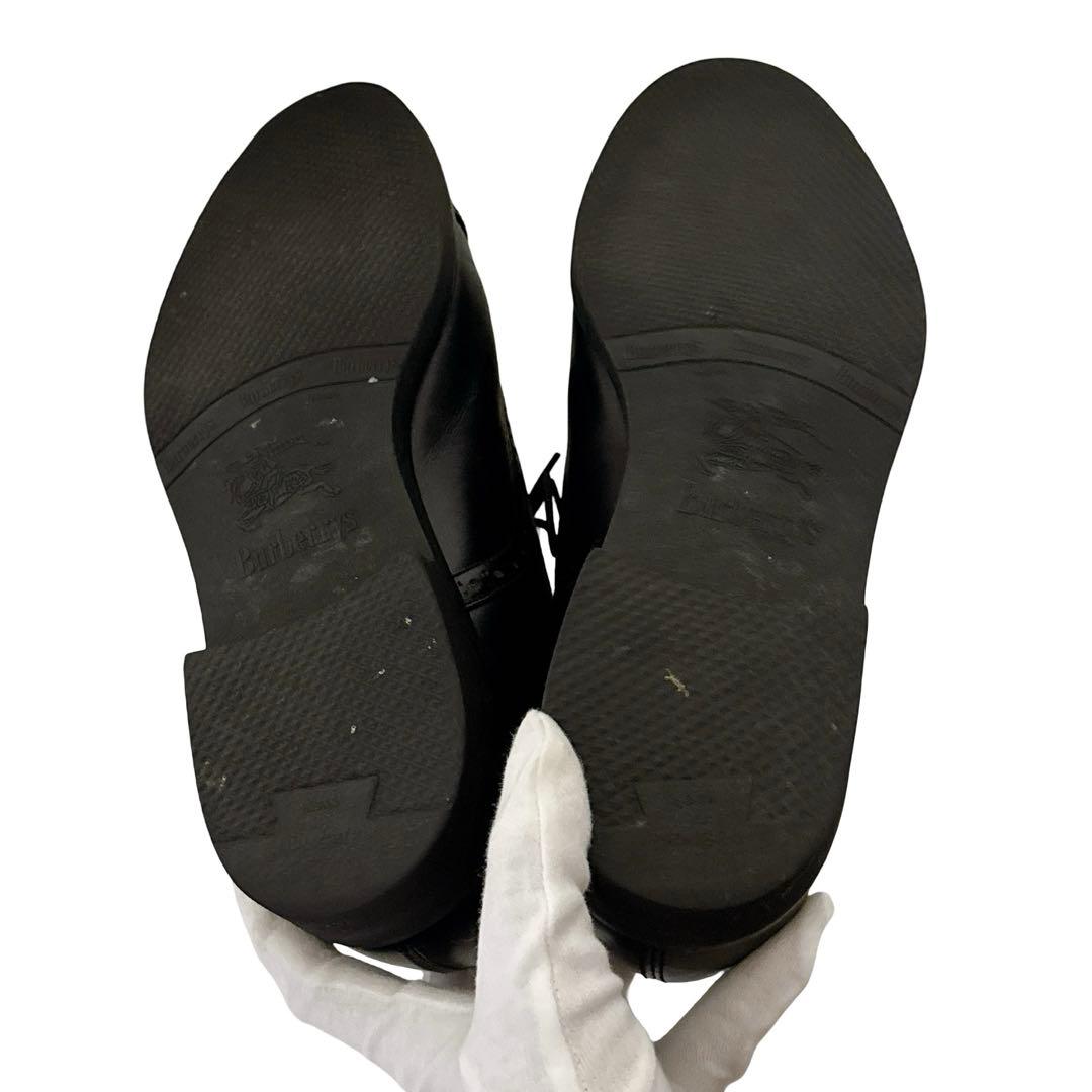 バーバリー ビジネスシューズ 革靴 革 26cm レザー ブラック メンズ 黒