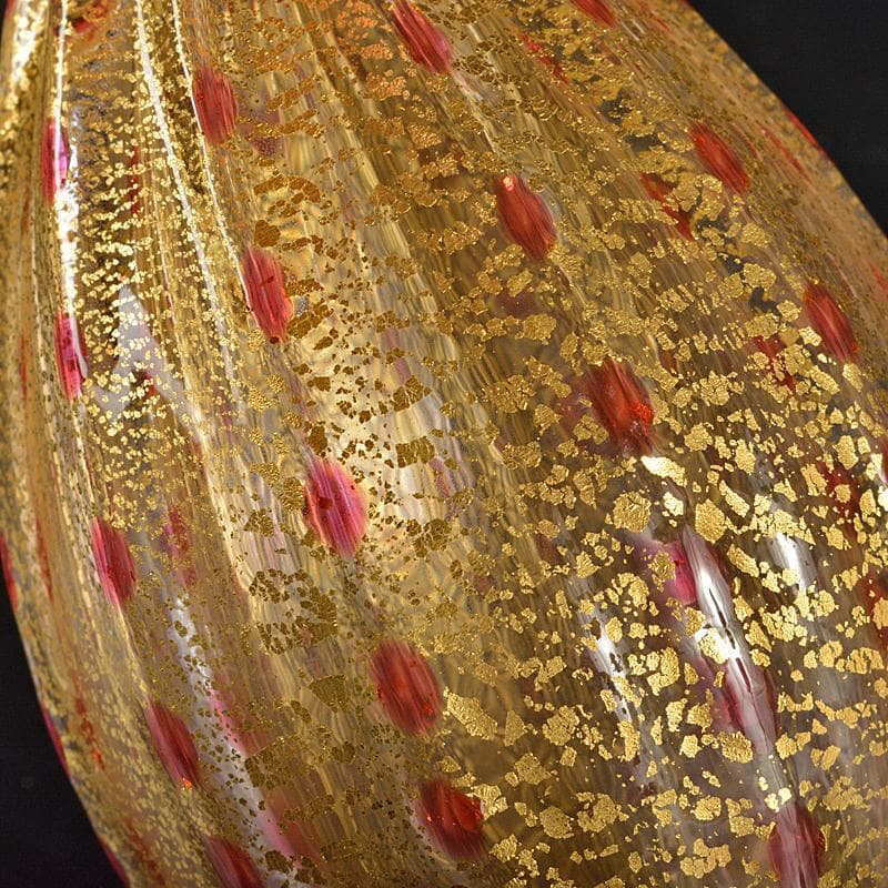 工芸ガラス 金彩 徳利 在銘 箱付 V R6571