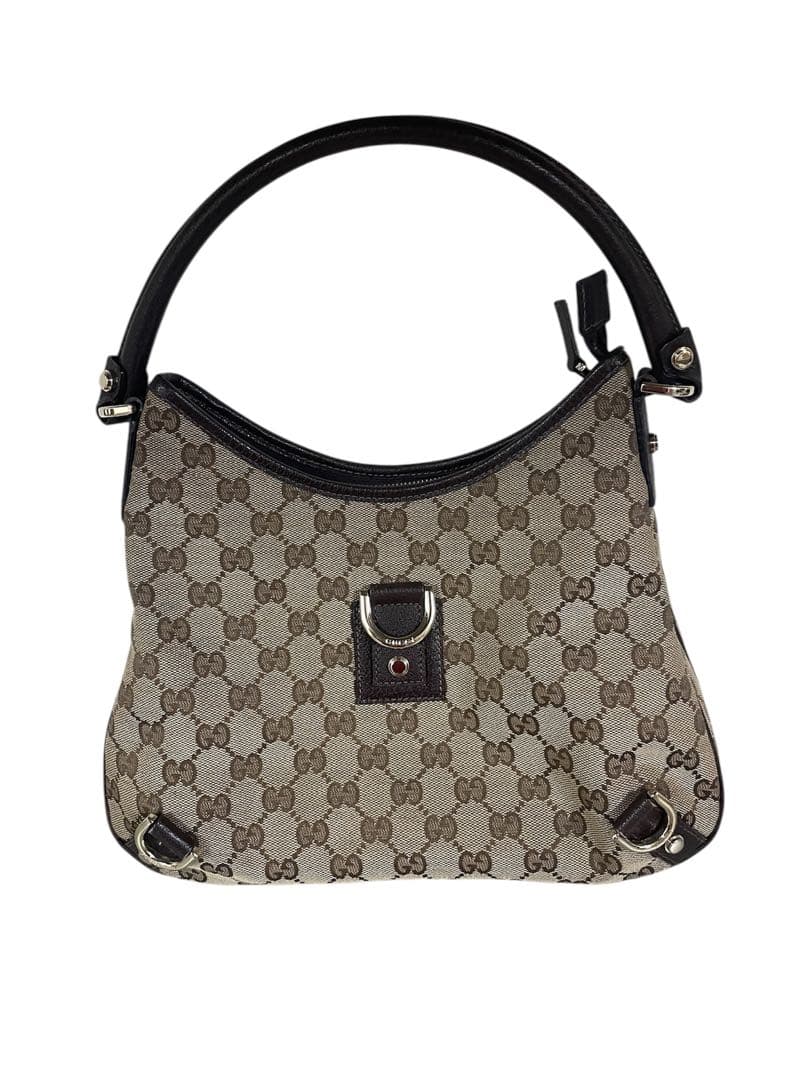 ❷美品 グッチハンドバッグ GGキャンバス GUCCI