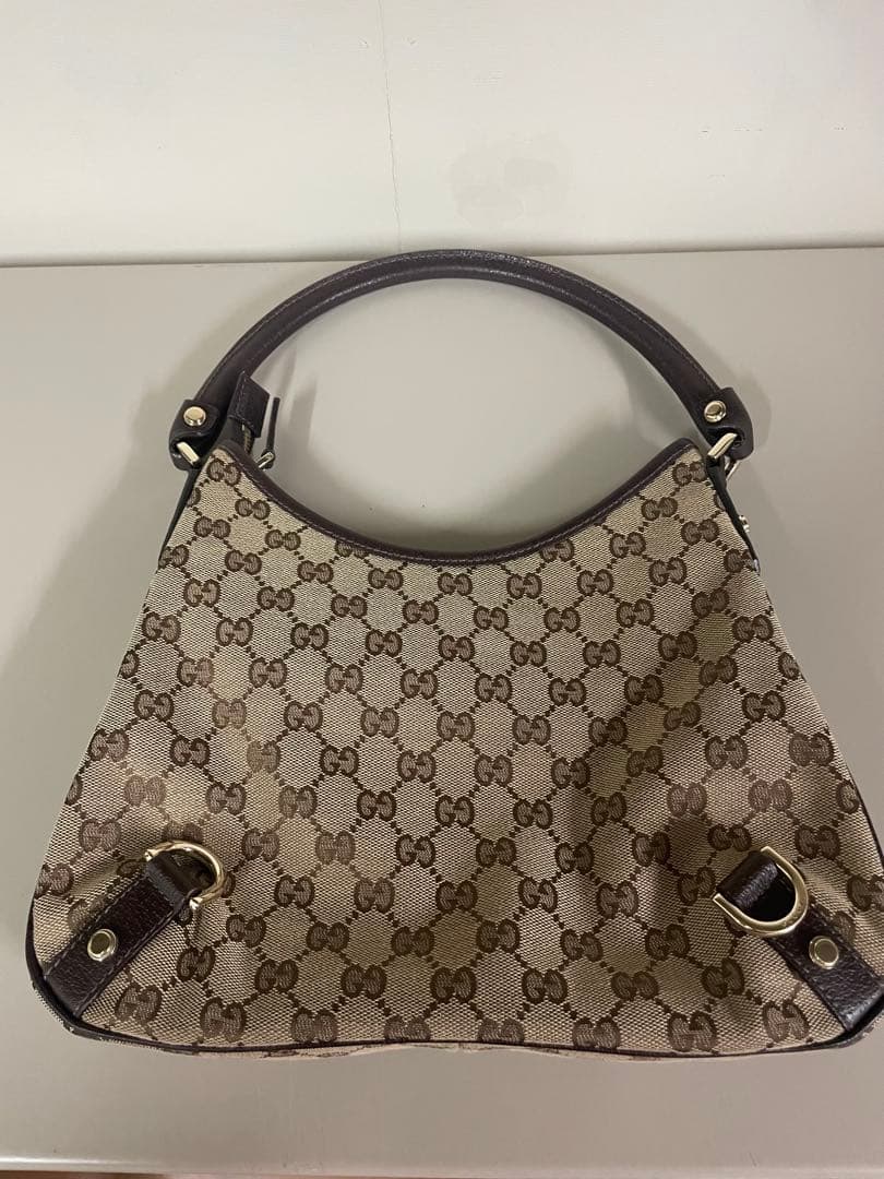 ❷美品 グッチハンドバッグ GGキャンバス GUCCI