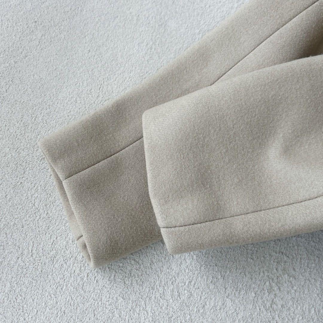 美品✨ ドゥロワー チェスターコート シングル シルク ベージュ 36