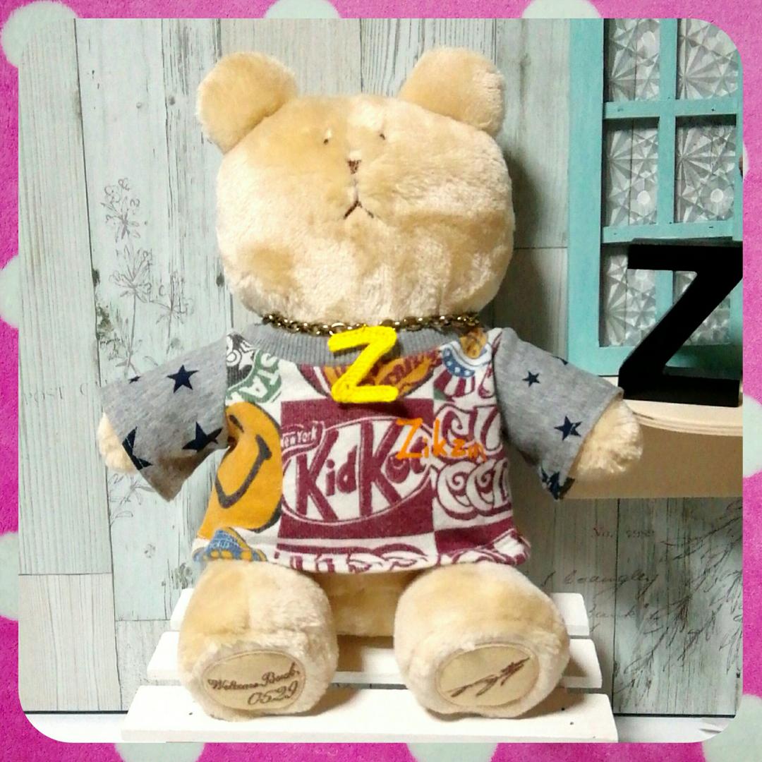 5］ぬいぐるみ 洋服 スマイル お座りクマ チャングンソク Zikzin