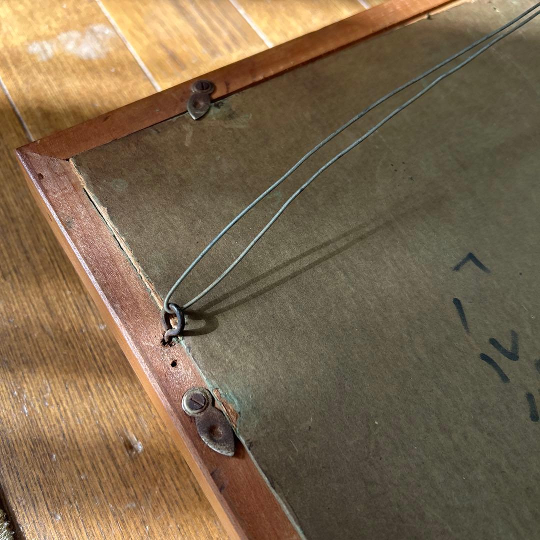 鹿毛正三 1971年パリ モンマルトル ノルヴァン通り 油絵 f3号油彩画