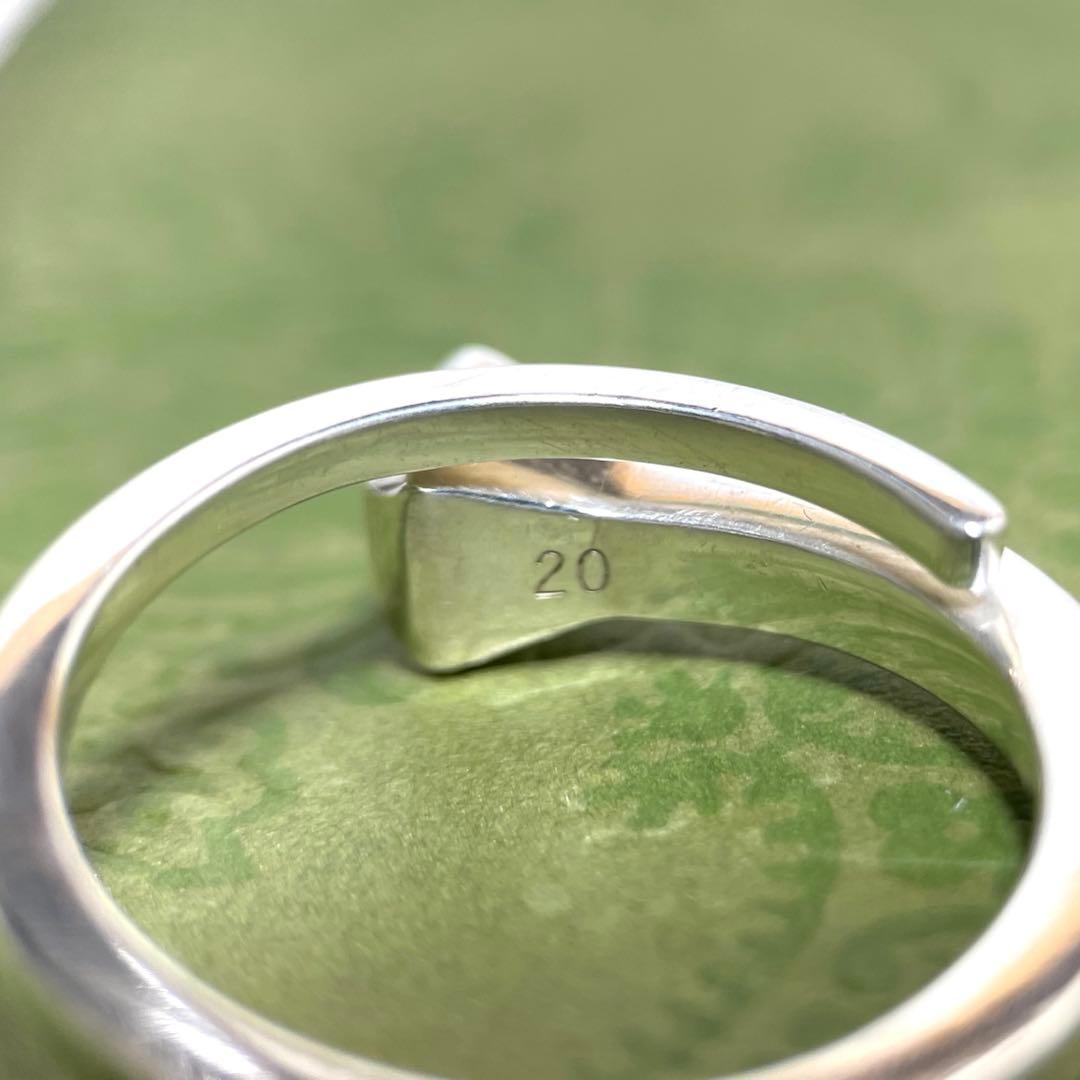 GUCCIグッチ 釘モチーフ　スネークリング　ネイル　20号　ポーチ付属