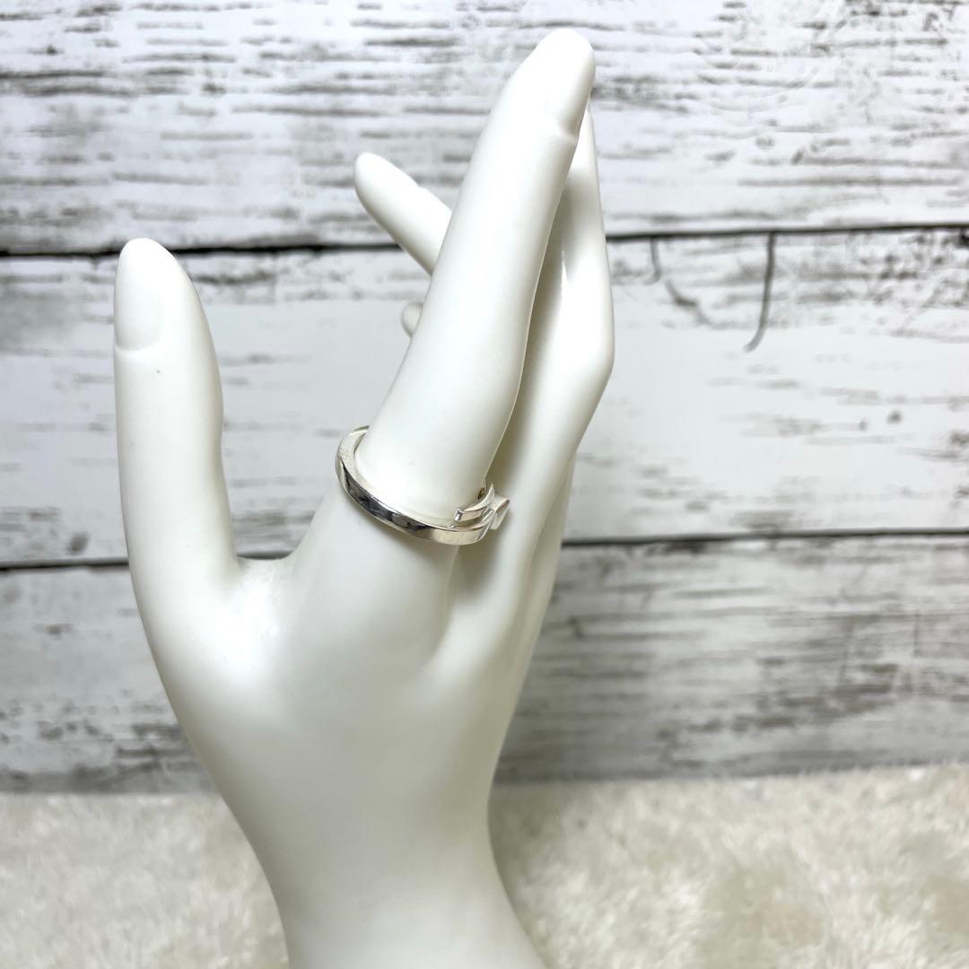 GUCCIグッチ 釘モチーフ　スネークリング　ネイル　20号　ポーチ付属