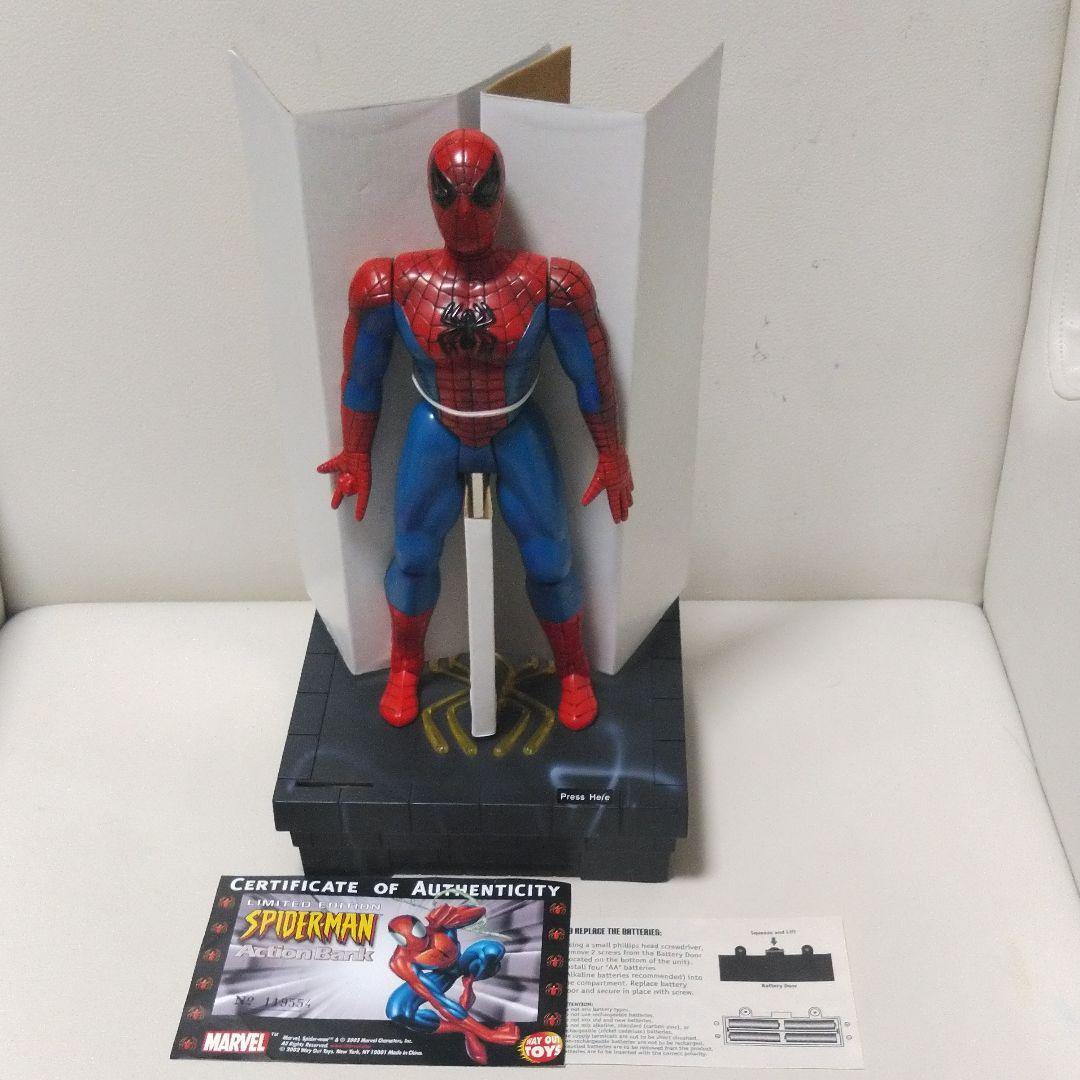 レトロ フィギュア スパイダーマン WAY OUT TOYS アクション貯金箱