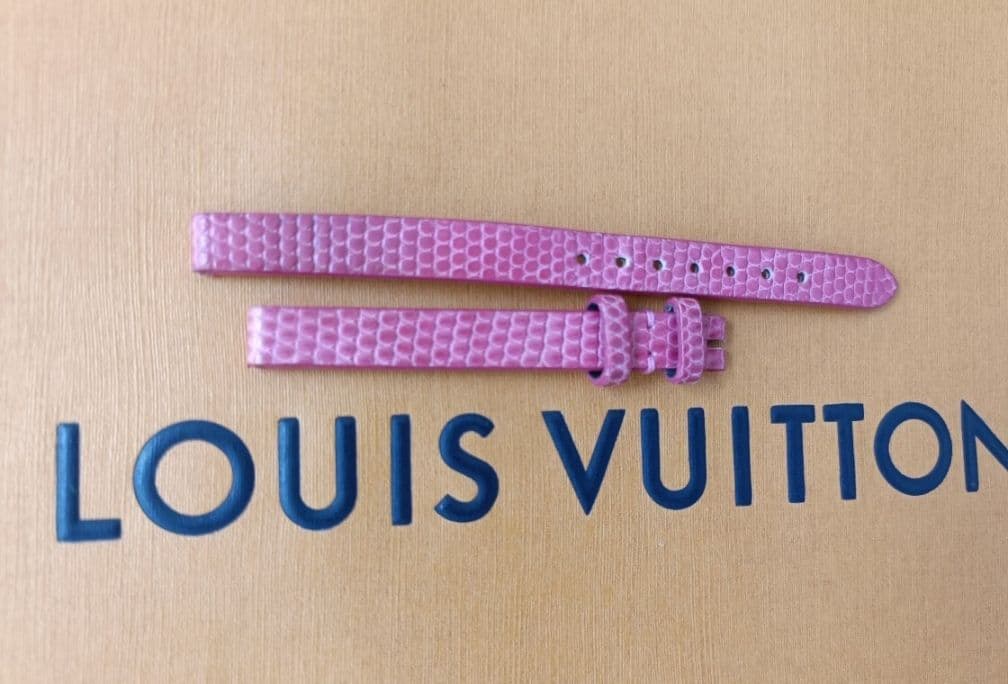 LOUIS VUITTON タンブール ビジュ 純正ストラップ リザード ピンク