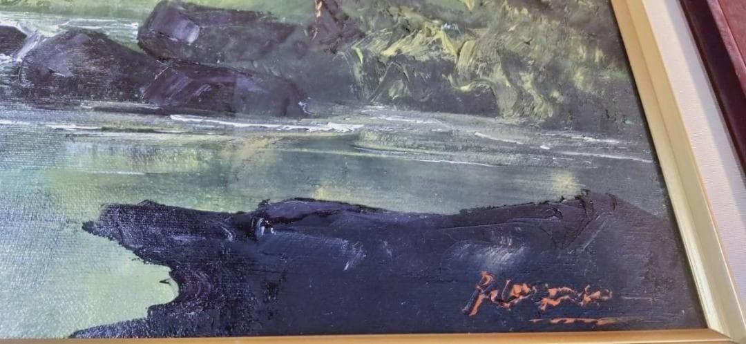 レア　入手困難　絵画　油絵　美術品　風景画　横Y