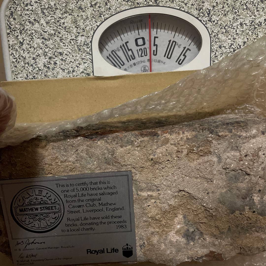 希少・証明書付】TheBeatles キャバーンクラブのレンガ ビートルズ