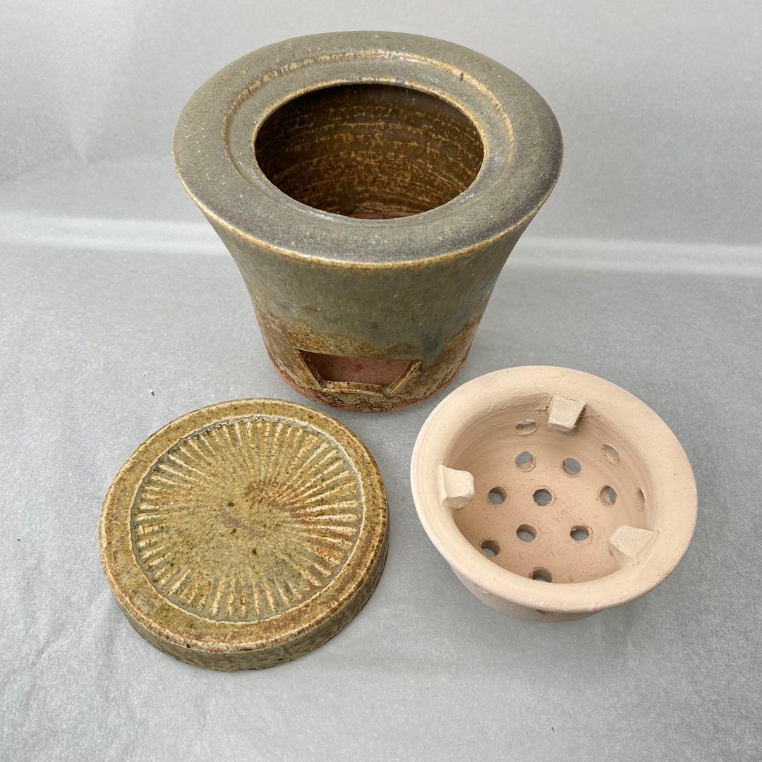 涼炉 小豆島 神懸焼 室井香悦 造 涼爐 茶道具 煎茶道具
